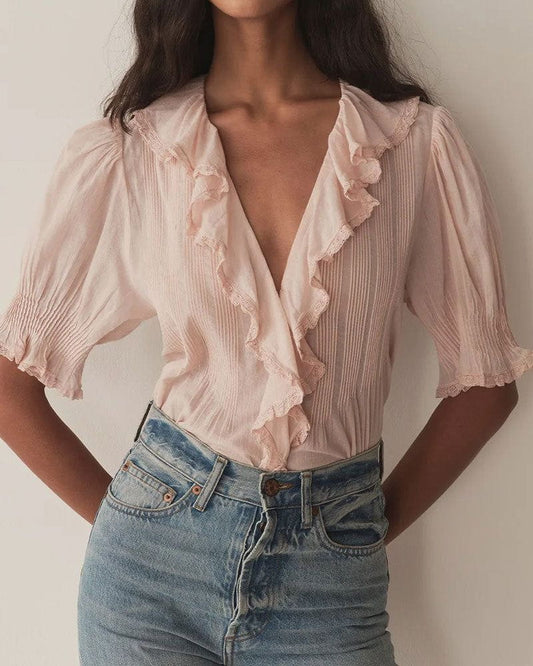 Women’s Henri Organic Cotton Voile Top