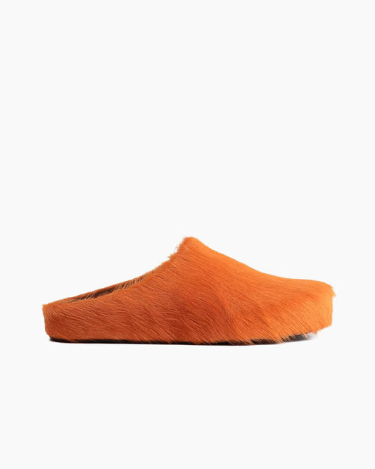 (Clean Up - US 9.5) Designer Real Fur Slides Clogs Mules Flat Luxury Slippers