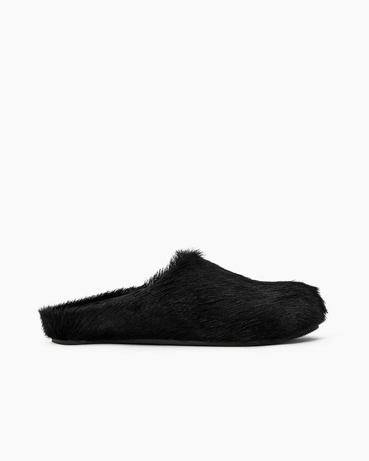 Designer Real Fur Slides Clogs Mules Flat Luxury Slippers