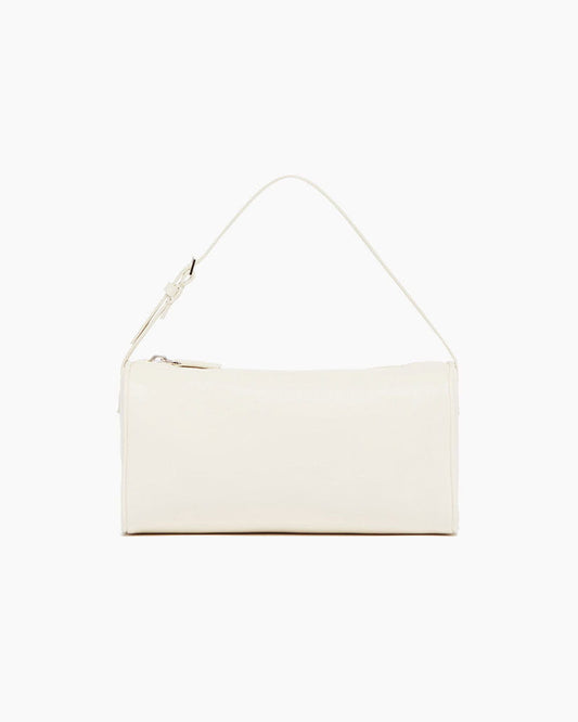 Vespera 90s White Leather Handle Bag