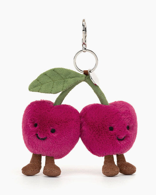 Pink Cherry doll Bag Charm