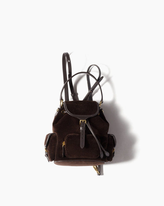 Vintage Style Corduroy Rucksack