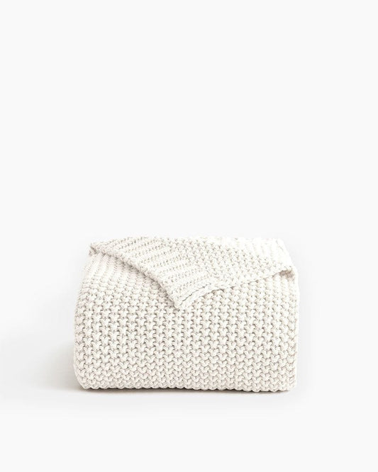 Cotton Fisherman Throw Blanket