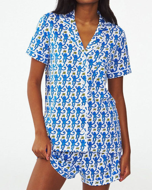 Monkey Polo Pajamas Short Style