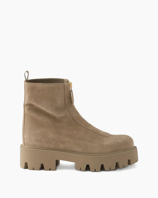 Women's Brown Suede Ankle Boots