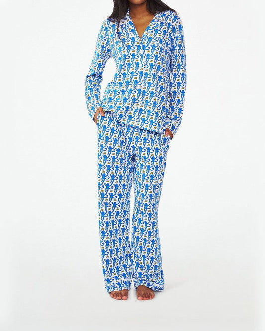 Monkey Polo Pajamas Long Style