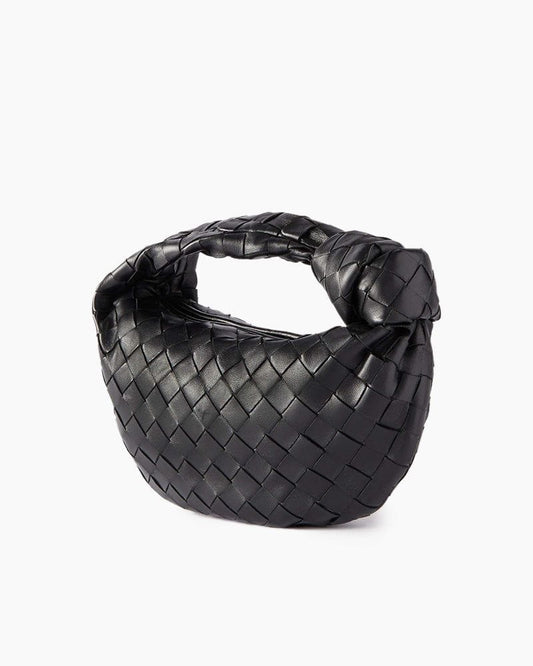 Mini Knotted Intrecciato Leather Tote