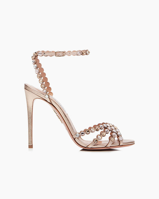 Women’s Party Rhinestone Strap Sandals with Stiletto Heel