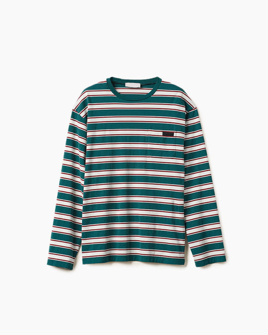 Striped Cotton Jersey Long Sleeve Tee