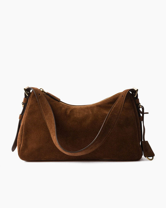 womens-travel-outfit-comfortable-suede-shoulder-bag