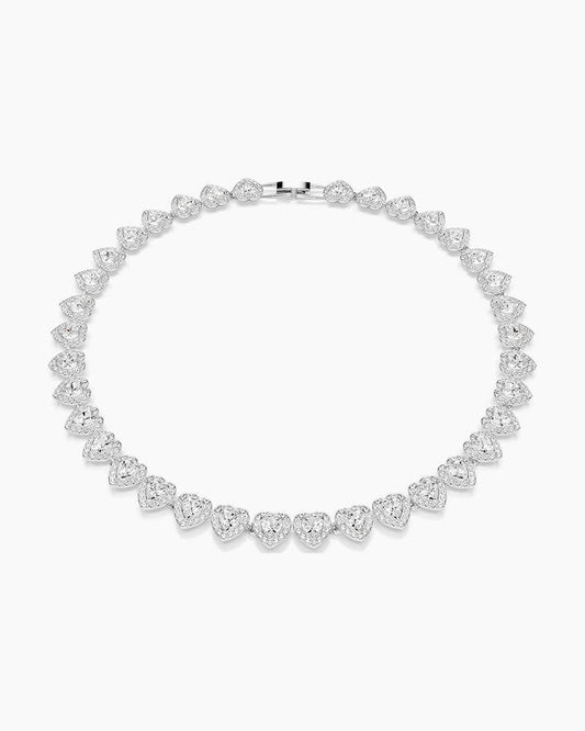 Mixed Cut Heart Necklace