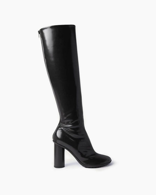 Midnight Goddess Shimmering Tall Heeled Boots