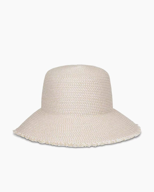 Frayed Edge Woven Straw Sun Hat