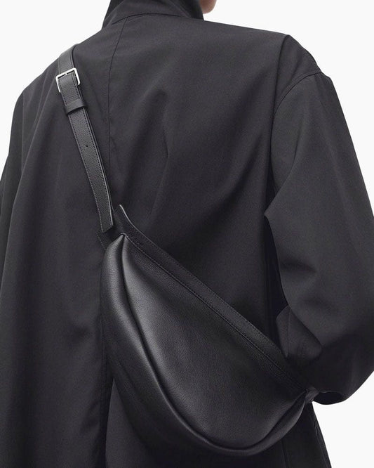 Small Leather Slouchy Banana Bag