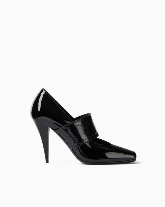 Women's Sliced Square Leather Pumps