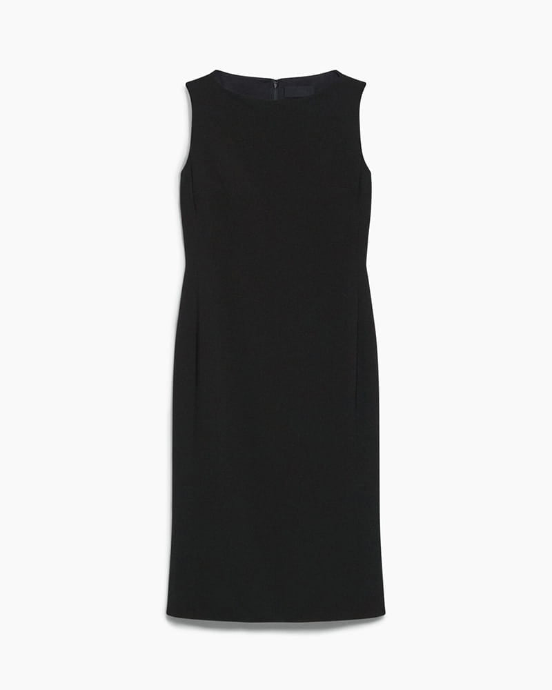black square neck corset dress Saloon Song Black Square Neck Sleeveless Corset Ruffle Mini Dress L / Black