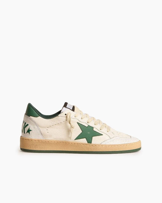 Women's White Nappa Leather Sneakers with Good Luck Tab