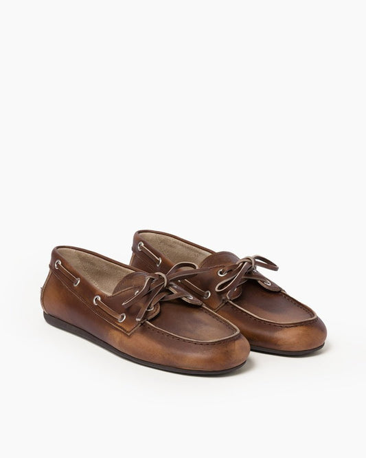 Women's Couture Unlined Leather Boat Shoes