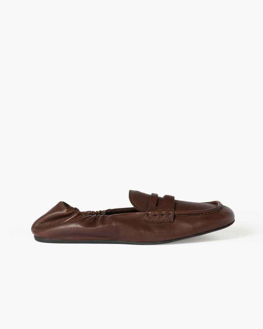 Ruches nappa leather loafers