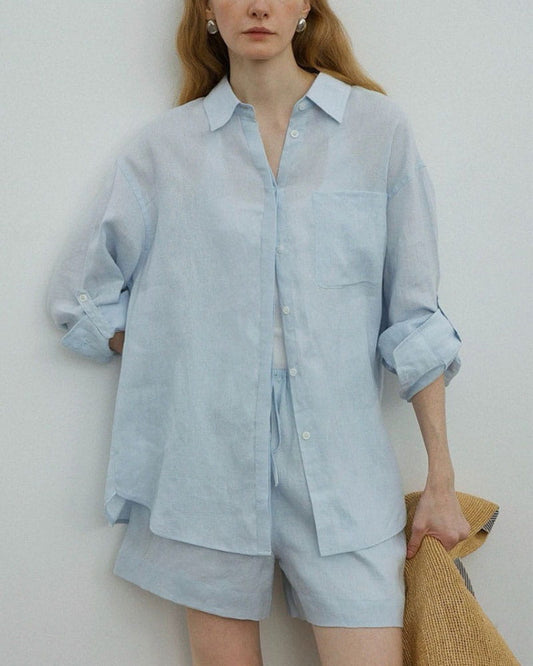 Relaxed-Seaside-Linen-Oversized-Shirt-Dress-3