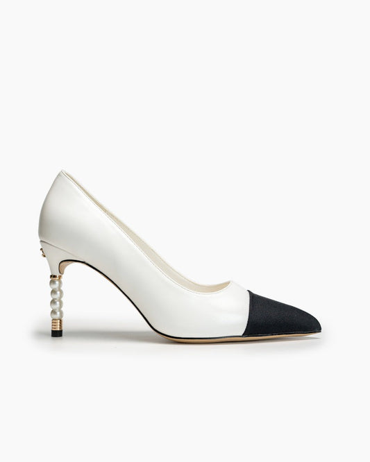 Pearl Heels Stiletto High Heel Bridal Wedding Party Pumps