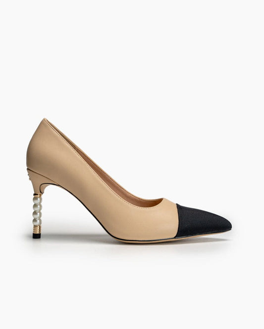 Pearl Heels Stiletto High Heel Bridal Wedding Party Pumps
