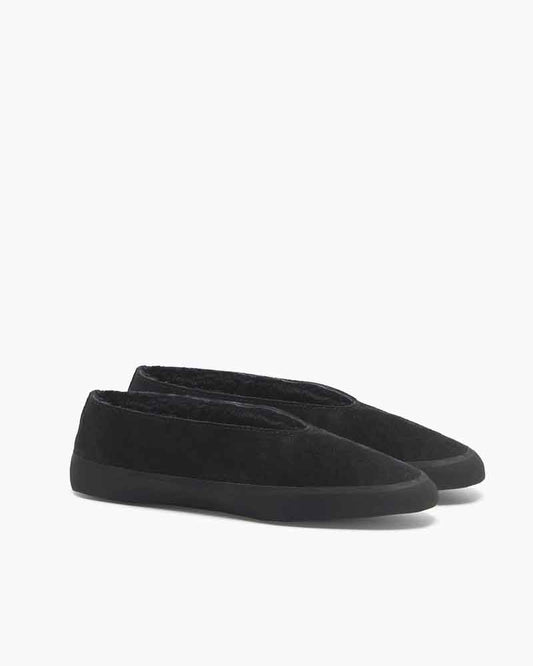 Genuine Shearling Ballet Flats Winter Style