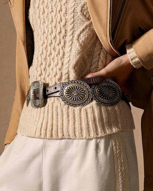 Lauren Decorative Buckles Belt