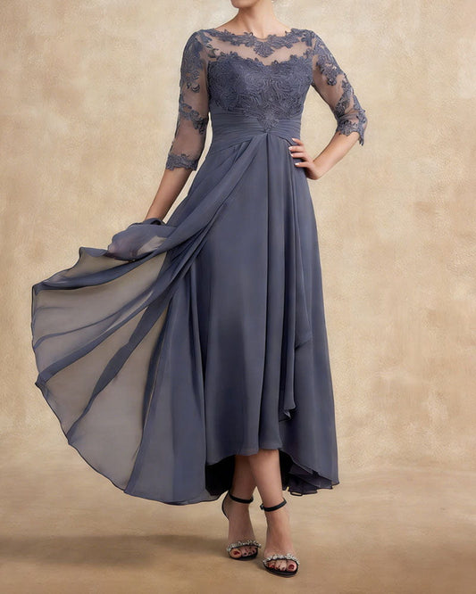 womens-grand-wedding-ceremony-lace-chiffon-dress