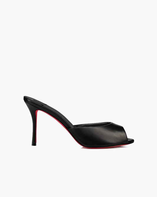 Dolly Series - 85mm Real Leather Heel Mules