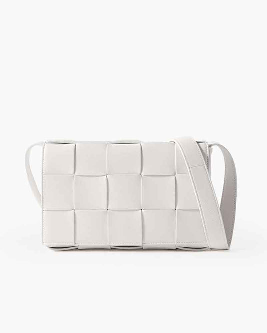 Medium Intrecciato Leather Crossbody Bag