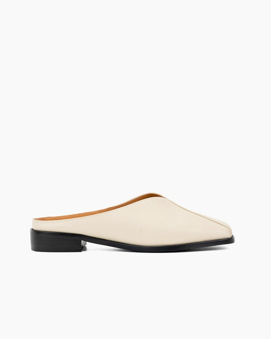 Minimalist Square Toe Flat Mules