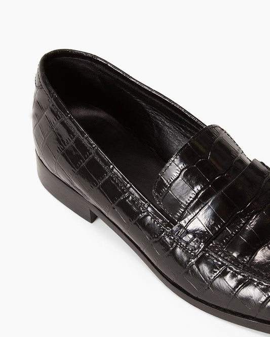 Smooth Calfskin Slip-On for Office Comfort Classic Penny Detail