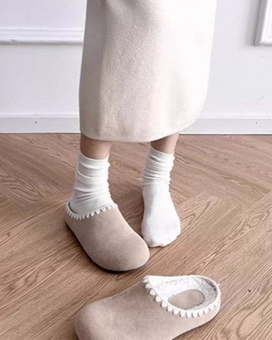 Lambswool Platform Bohemian Birkenstocks