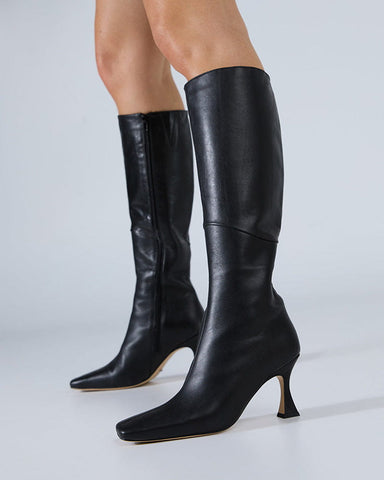 Fantasy Hourglass Heel Knee High Boots
