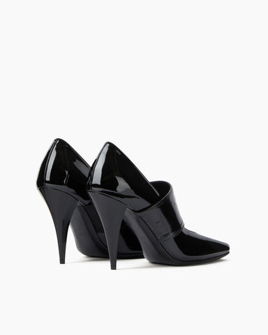 Women's Sliced Square Leather Pumps