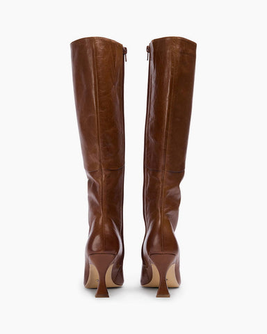 Fantasy Hourglass Heel Knee High Boots