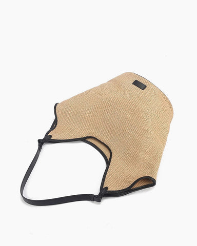 Women's Delicate Handwoven Raffia Shopper Tote