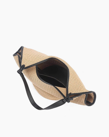 Women's Delicate Handwoven Raffia Shopper Tote