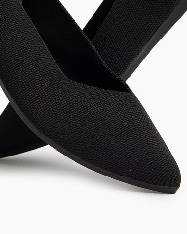 Eco-friendly Pointed Toe Ballet Flats（BotaniBound）