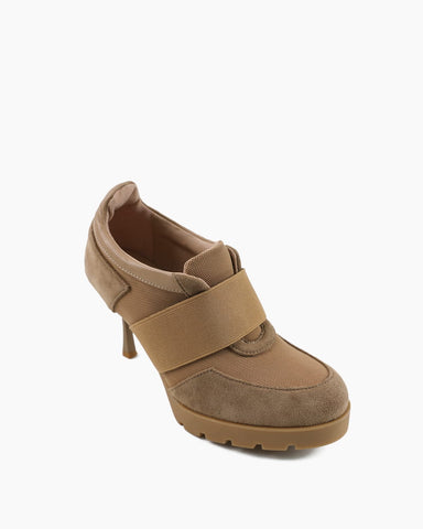 Women’s Mesh Strap High-Heel Sneaker