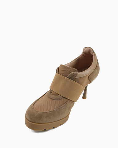 Women’s Mesh Strap High-Heel Sneaker