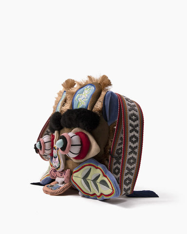 Embroidered Tiger Head Crossbody Bag