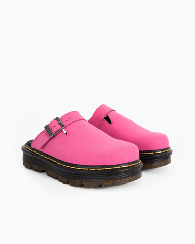 (Clean Up) Suede Casual Slingback Platform Clogs Mules