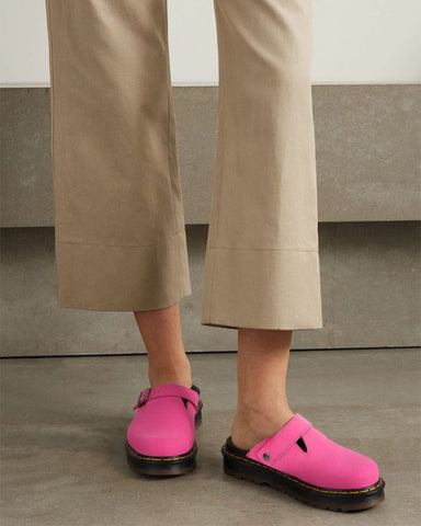 (Clean Up) Suede Casual Slingback Platform Clogs Mules
