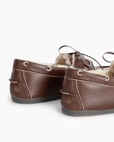 British Vintage Lace-Up Leather Oxfords