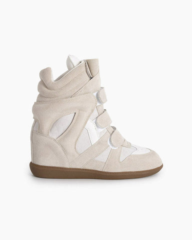 Bekett Suede and Leather High-Top Trainers