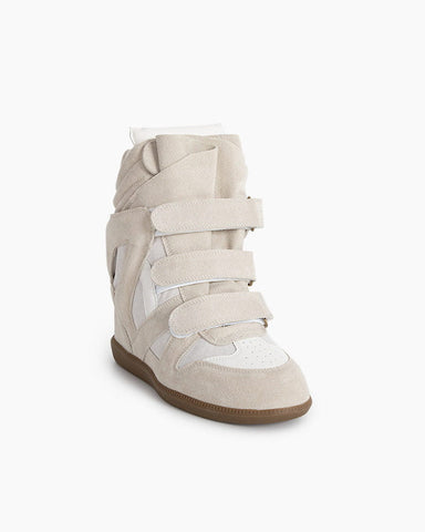 Bekett Suede and Leather High-Top Trainers