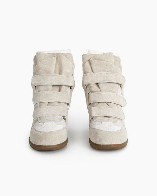 (Clean Up) Bekett Suede and Leather High-Top Trainers