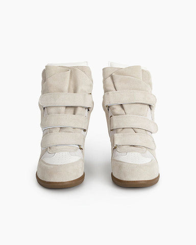(Clean Up) Bekett Suede and Leather High-Top Trainers